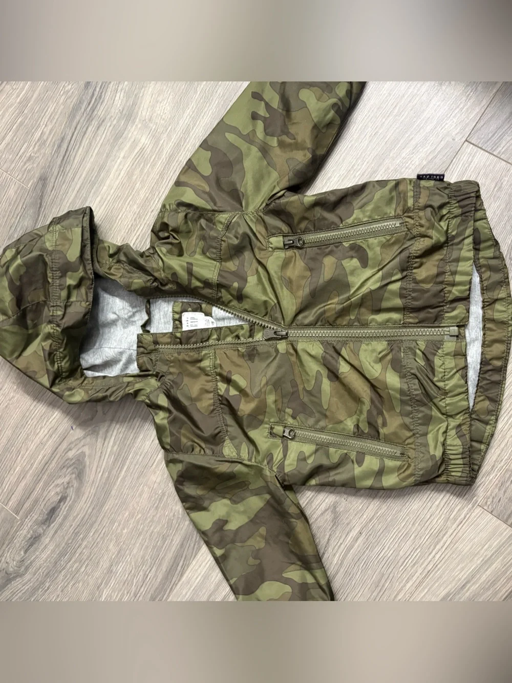 GAP Kids' Camo Hooded Jacket 12-18m